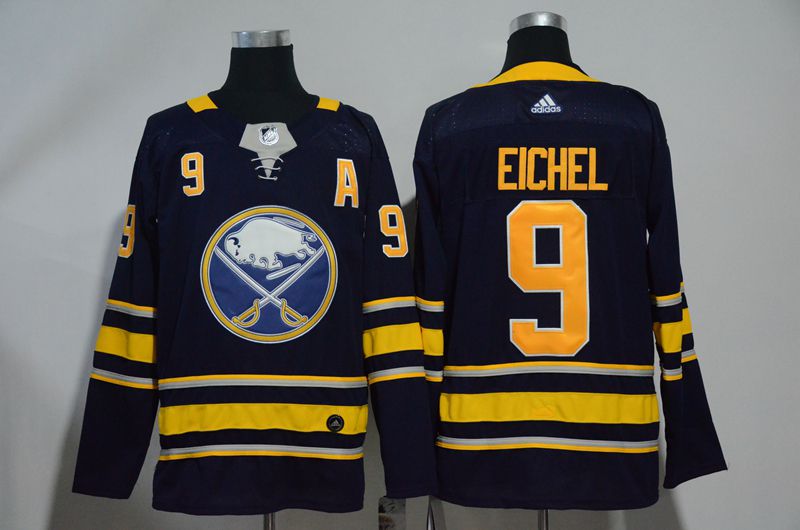 Men Buffalo Sabres #9 Eichel Blue Hockey Stitched Adidas NHL Jerseys->women nhl jersey->Women Jersey